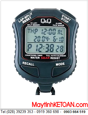 HS45J001Y; Đồng hồ bấm giờ Q&Q HS45J001Y chính hãng Q&Q Japan _BH 1năm
