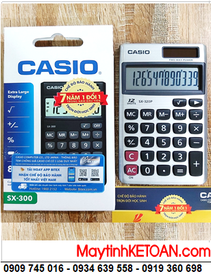 Casio SX-300P, Máy tính tiền Casio SX-300P loại 8 số Digits chính hãng _Xuất xứ Philipines |CÒN HÀNG