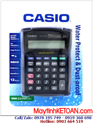 Casio WM-220MS, Máy tính tiền chống vô nước - chống bụi Casio WM-220MS chính hãng| CÒN HÀNG 
