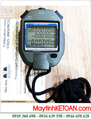 Traceable 1052 _Đồng hồ bấm giây 300 Laps (1052 Traceable® 300-Memory Stopwatch) _Đã được hiệu chuẩn tại Mỹ _Bảo hành 1 năm 