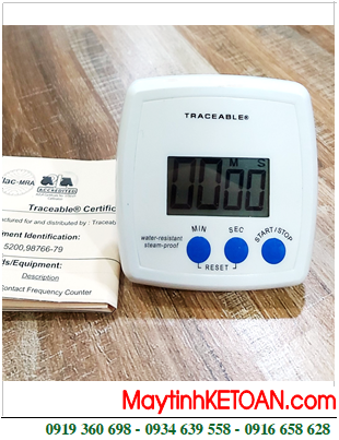 Traceable 5200 _Đồng hồ Đếm lùi cài đặt hẹn giờ 5200 Traceable® Water-Resistant/Steam-proof Timer _Đã hiệu chuẩn tại Mỹ