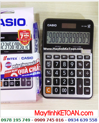 Casio DX-120B, Máy tính tiền Casio DX-120B (12số) chính hãng, Bảo hành 7năm /CÒN HÀNG