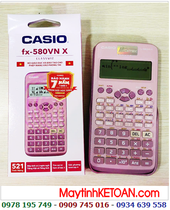 Casio FX-580VN X, Máy tính Học sinh mang vào Phòng thi Casio FX-580VN X chính hãng _Bảo hành 7 năm