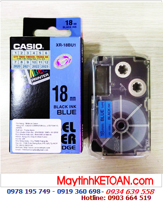 TAPE IN NHÃN CASIO XR-18BU1