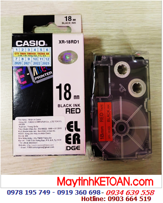 TAPE IN NHÃN CASIO XR-18RD1