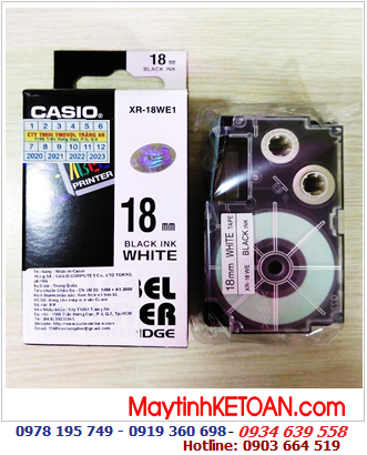 TAPE IN NHÃN CASIO XR-18WE1