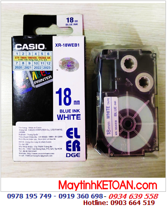 TAPE IN NHÃN CASIO XR-18WEB1