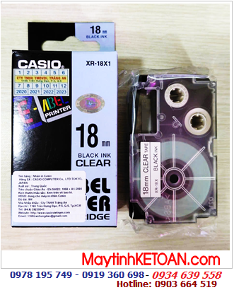 TAPE IN NHÃN CASIO XR-18X1
