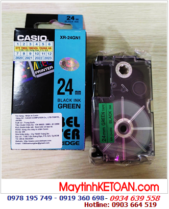 TAPE IN NHÃN CASIO XR-24GN1