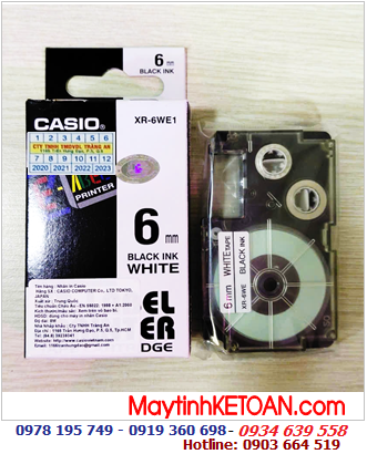 TAPE IN NHÃN CASIO XR-6WE1
