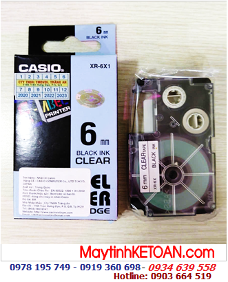 TAPE IN NHÃN CASIO XR-6X1