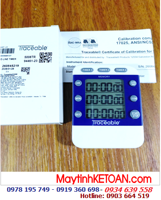 Traceable 5008, Đồng hồ cài đặt hẹn giờ đếm lùi 03 kênh Traceable @ Triple-Display Digital Timer /Đã hiệu chuẩn tại Mỹ
