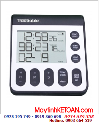 Traceable 5665, Đồng hồ đếm lùi đếm tiến 03 kênh Traceable® 5665 Three-Channel Benchtop Timer with Antimicrobial Protection /Đã hiệu chuẩn tại Mỹ